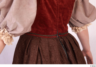  Photos Woman in Historical Dress 99 18th century historical clothing red dress upper body 0012.jpg